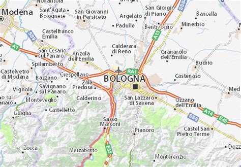 MICHELIN Bologna map .